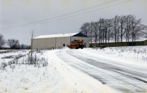Bastogne. Service d'hiver. Chasse-neige. Epandeuse.