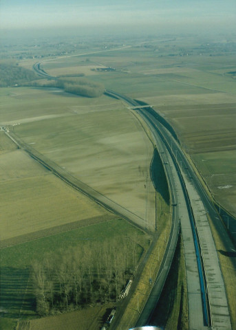 Enghien. Ollignies. Autoroute A8 (E429). Travaux en cours et futurs.