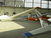 Namur. Aérodrôme de Temploux. Dégâts sur un planeur.