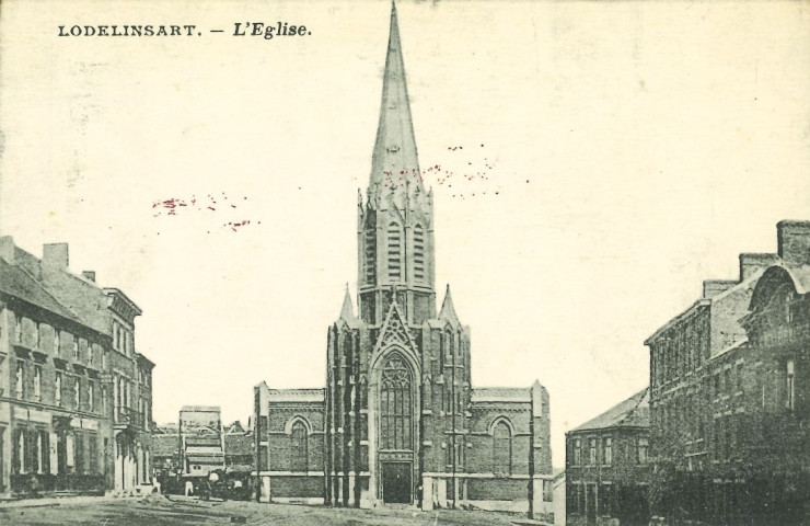 L'église de Lodelinsart.