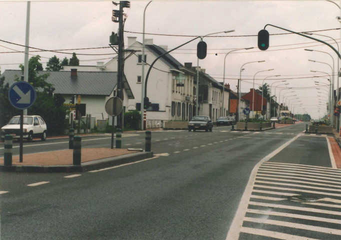 Ham-sur-Heure-Nalinnes. Aménagements sur la RN 5.