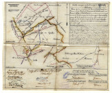 Société anonyme des charbonnages du Nord de Gilly à Fleurus. Plan 1°) des concessions du Bois de Soleilmont, sur Fleurus, et des Dix huit Bonniers de Soleilmont, sur Fleurus, Gilly et Châtelineau ; ces deux concessions appartenant à la Société anonyme des charbonnages du Nord de Gilly. - 2°) de la partie de concession cédée à cette dernière Société par la Société anonyme des charbonnages du Gouffre, à Châtelineau : cette cession étant faite sous réserve d'approbation par arrêté royal.