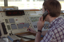 Charleroi. Aéroport de Gosselies. Exercice de secours. Simulation d'un accident aérien (crash test).