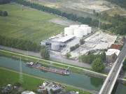 Saint-Ghislain. Tertre. Vues aériennes du canal du Centre.