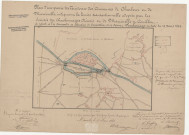 Plan d'une partie des Territoires des Communes de Charleroi et de Marcinelle, indiquant la limite transactionnelle adoptée par les Sociétés des Charbonnages Réunis et de Marcinelle et Couillet.