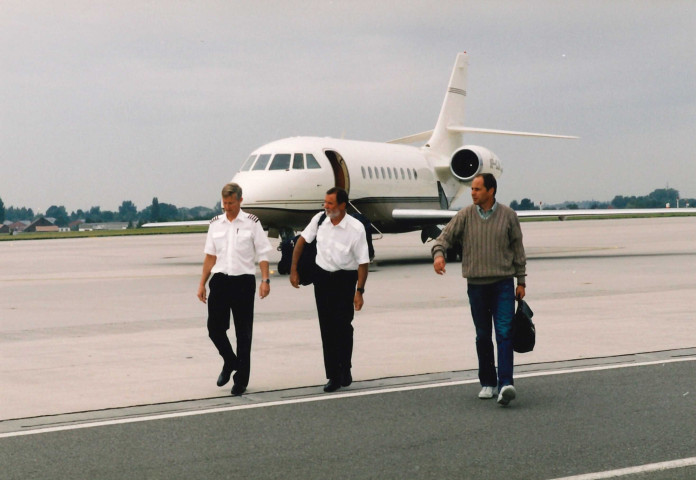 Grâce-Hollogne. Bierset. Arrivée des pilotes de F-16.