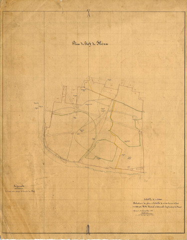 Plan du Fief du Flénu. Réduction du plan à l'échelle de 1:2500 dressé et levé en 1858...