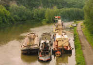 Charleroi. Monceau-sur-Sambre. Dragage de la Meuse.