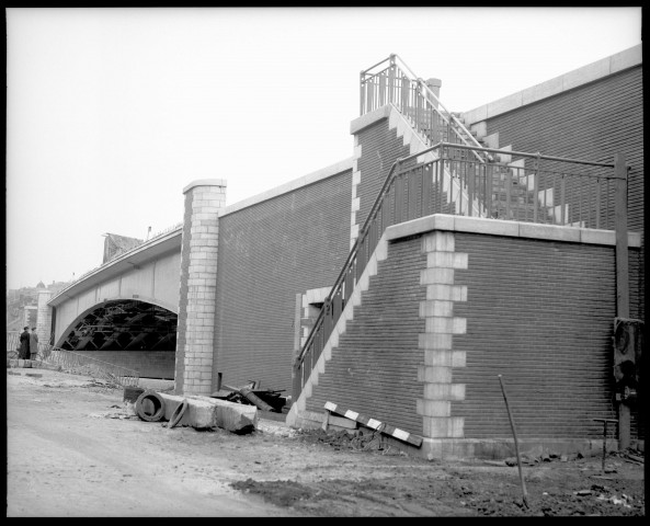 Charleroi. Essais de résistance du pont de Philippeville.