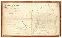 Plan topographique de la Commune de Flawinne sur une partie de laquelle la veuve Mignard, et les époux Berger, demandent l'extension de concession de mines de houille...