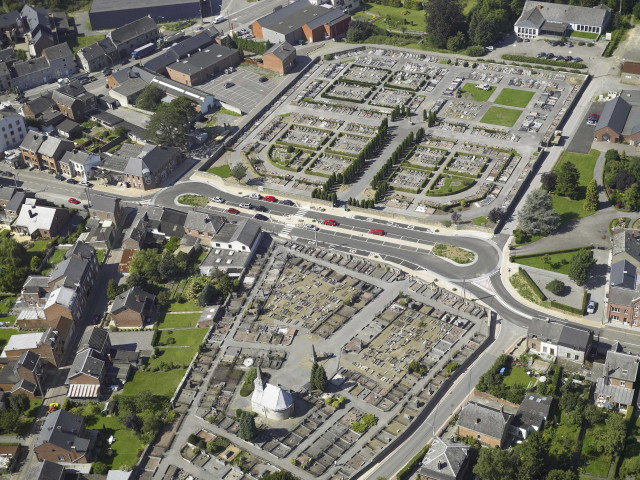 Marche-en-Famenne. Vues aériennes.