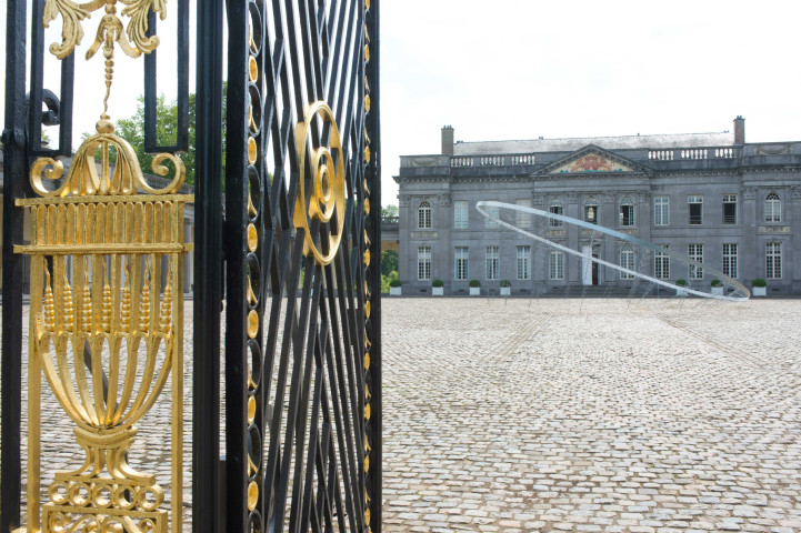 Seneffe. Intérieur et extérieur du château.