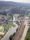 Bomal. Pont et confluent de l'Ourthe et de l'Aisne.