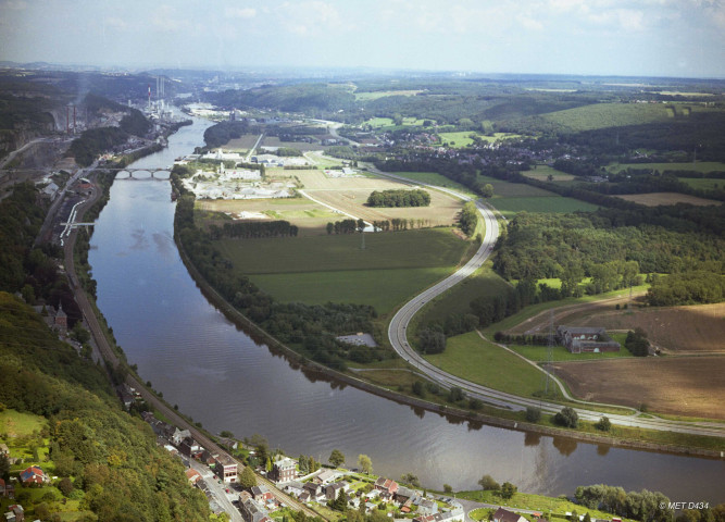 Engis. Hermalle-sous-Huy. Vues aériennes.