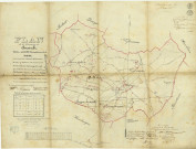 Plan de la Commune de Sirault (...) pour être joint à la demande de la concession des Mines de Houille, sous cette Commune par la Société Civile du Charbonnage de Sirault...