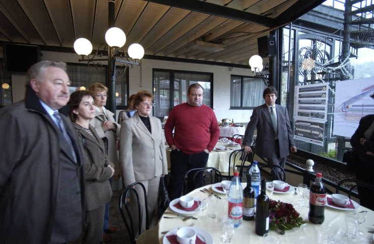 Stavelot. Circuit de Francorchamps. Visite d'une délégation polonaise.