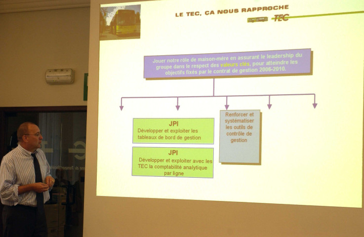 Namur. Jambes. SRWT. Visite de M. le ministre André Antoine.