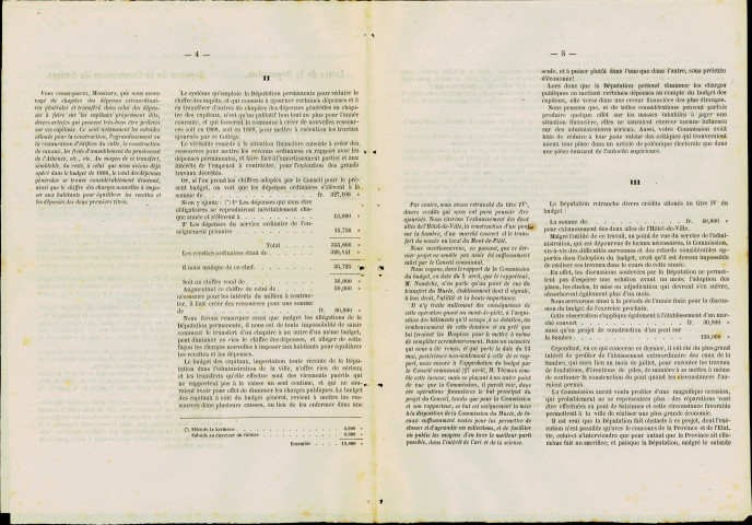 Rapport, présenté par Lucien Namêche, au nom de la Commission spéciale, en réponse aux observations de la Députation permanente concernant le budget de 1867.