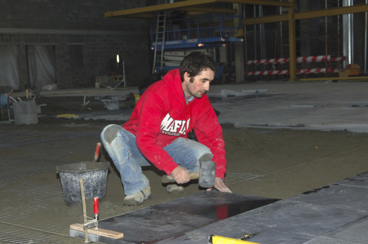 Charleroi. Aéroport de Gosselies. Evolution du chantier de la nouvelle aérogare.