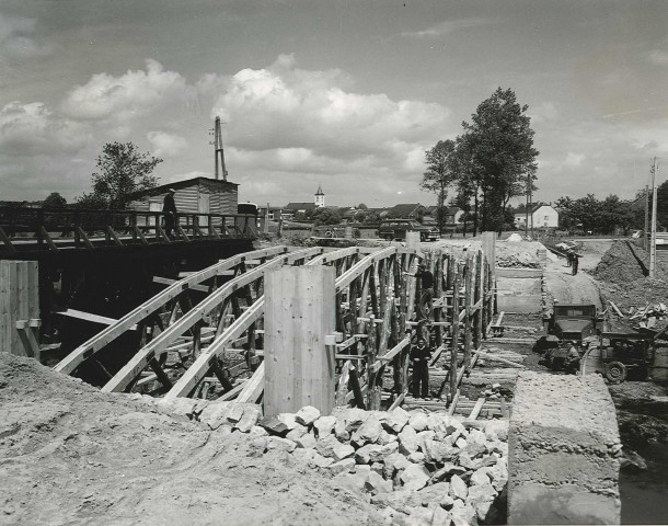 Reconstruction du pont de la Hailleule