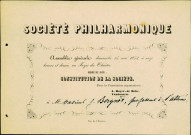 Convocation, adressée à Jules Borgnet, à l'assemblée générale du 15 mai 1853.