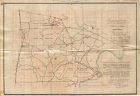 Plan annexé à la demande d'Extension de Concession formée par la Société Houillère de Fontaine-L'Evêque.