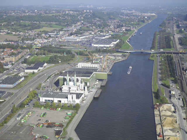 Herstal. Canal Albert. Vues aériennes.