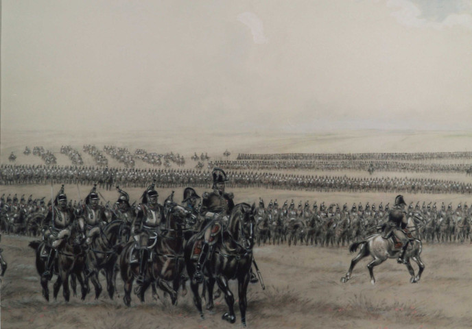 Waterloo. Musée Wellingron. Panorama d'une bataille.