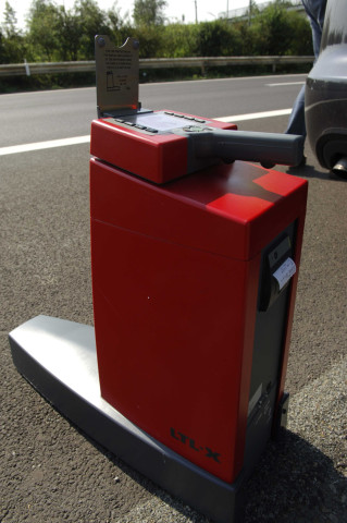 Esneux. Tilff. Essais de marquage au sol.