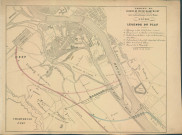"Projet du chemin de fer de Maestricht par la rive droite avec embranchement vers la Meuse à Liege" (1/10000).