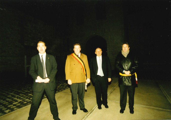 Anthisnes. Journée de l'arbre "Le Chêne". Inauguration de la ferme Saint-Laurent par M. le Ministre Daerden.