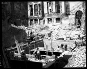 Tournai. Reconstruction de l'évêché.