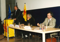 Namur. Beez. Remise des certificats des gardes-routes par M. le Ministre Van Cauwenberghe.