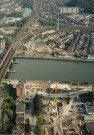 Liège. Angleur. Ecolution des travaux de la jonction E25 - E40.