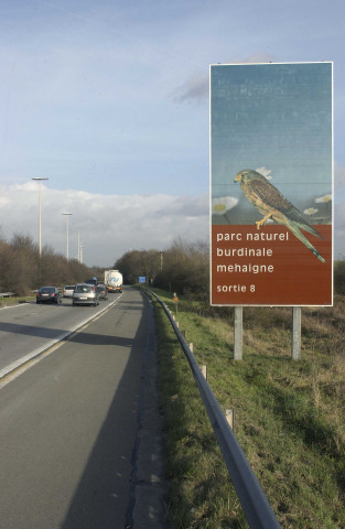 Héron. Panneaux d'informations touristiques: Parc naturel de "La Burdinale - Méhaigne".