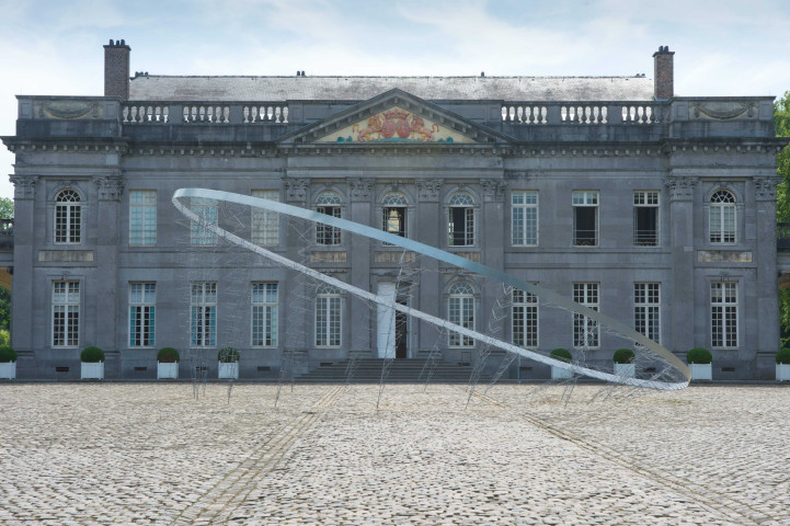 Seneffe. Intérieur et extérieur du château.