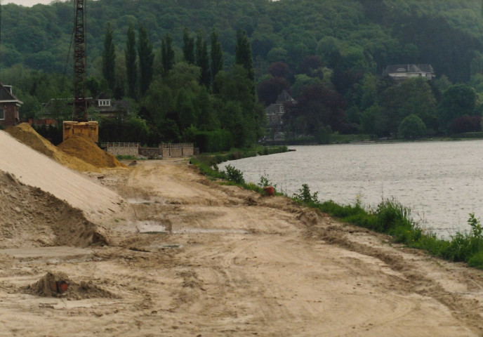 Profondeville. Aménagements divers en bord de Meuse. Zone de Basbaras.