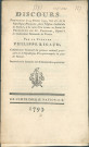 Discours prononcé le 24 février 1793 à Namur par Philippe Rigaud, commissaire national du pouvoir exécutif provisoire de la République française auprès du pays de Namur, en mémoire de Pelletier de St. Fargeau, député à la Convention nationale de France, assassiné.