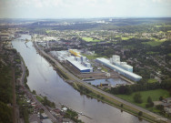Flémalle. Ivoz-Ramet. Ligne SNCB 285. Vues aériennes.