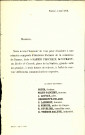 Invitation à participer, le 4 mai 1872, à une réunion avec les candidats de l'Union libérale.