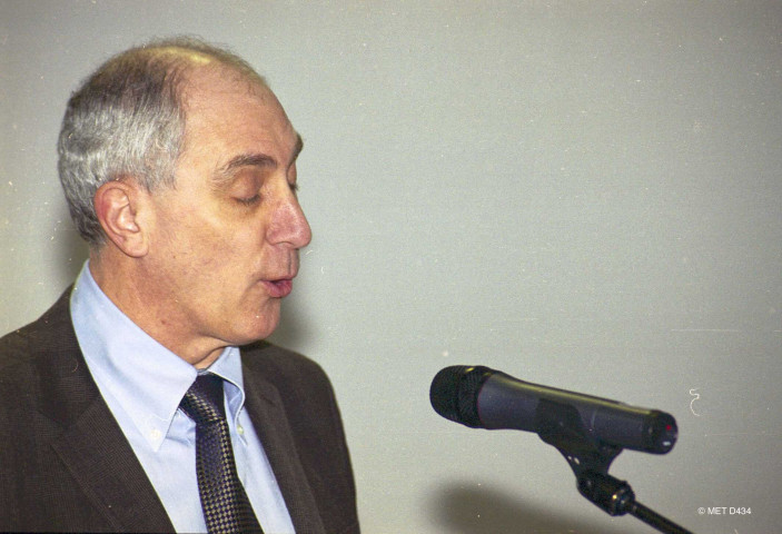 Namur. CAMET. Ancien restaurant. Départ en retraite de M. IR. Pierre SION, Inspecteur général SG/IG 01.