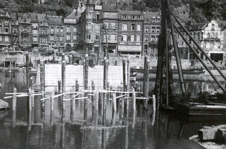 Vues de la construction du pont Charles de Gaulle