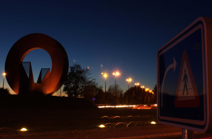 Gembloux. Giratoire des 3 clés.