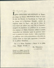 Annonce des officiers municipaux de Namur réquistionnant les figues et "les cloux". Inventaire à fournir à la demande du citoyen Delecolle, maire de Givet muni des pouvoirs des représentants du peuple près les Armées de la République. Signé S.J. Lafontaine.