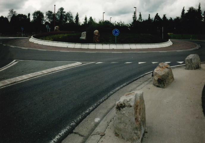 Waimes. Aménagement d'un giratoire.