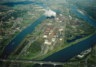 Liège. Vues aériennes de l'île Monsin.