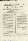 Extrait du procès-verbal des séances de l'Assemblée nationale provisoire de la souveraineté du peuple du pays namurois. Séance du 15 février 1793 sur la décision unanime d'adhérer à la France. Signé N. Tassin président, Quevreux secrétaire.