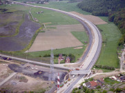 Farciennes. Route de la Basse-Sambre du port de Tergnée vers le Campinaire.