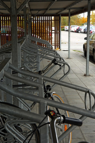 La Louvière. Gare du Centre. Vélos.