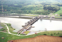 Vues aériennes du barrage d'Ampsin-Neuville